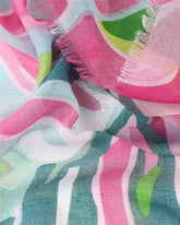 Florence Pink Abstract Lightweight Scarf
